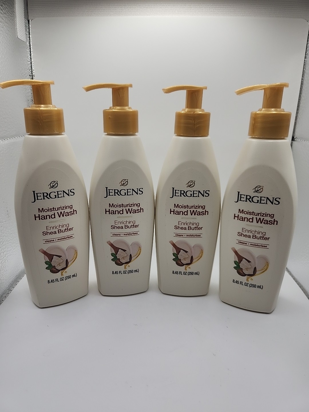 Jergens Moisturizing Hand Soap shea butter retired 4 bottles - Picture 1 of 8